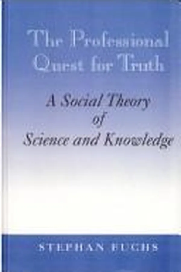 Capa de The professional quest for truth