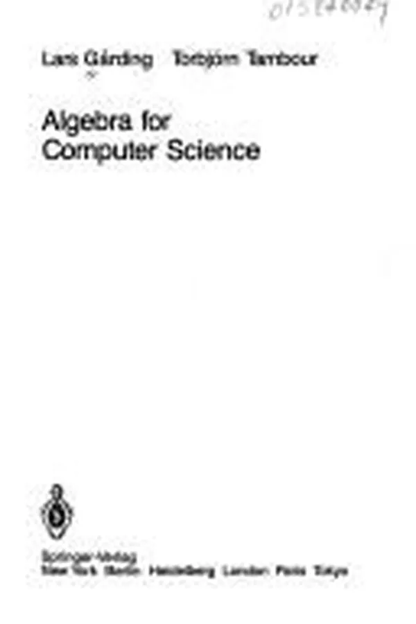 Capa de Algebra for computer science