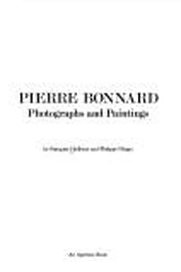 Capa de Pierre Bonnard