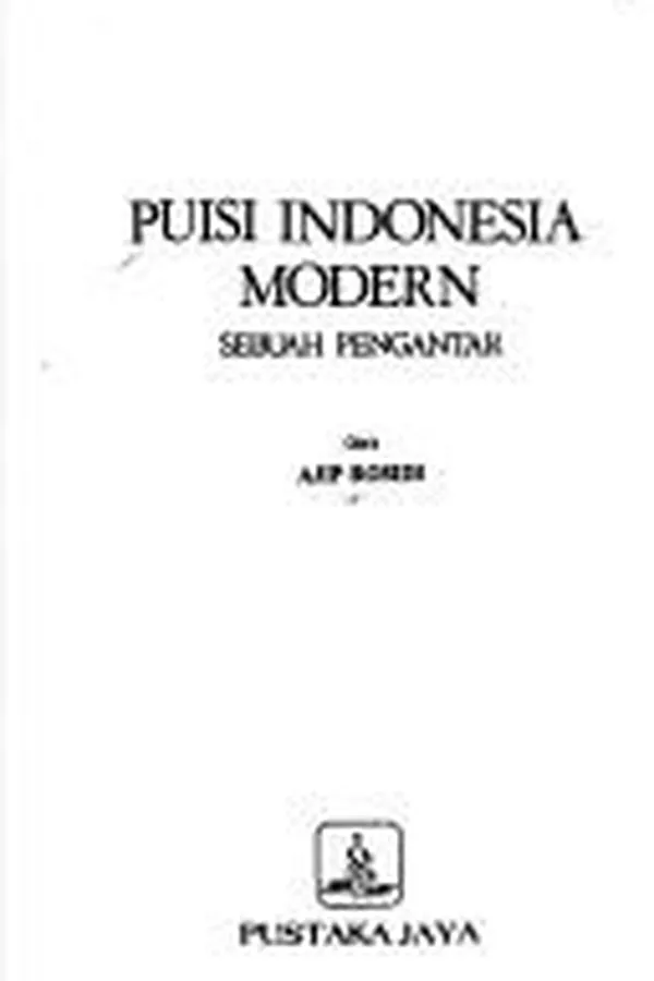 Capa de Puisi Indonesia modern