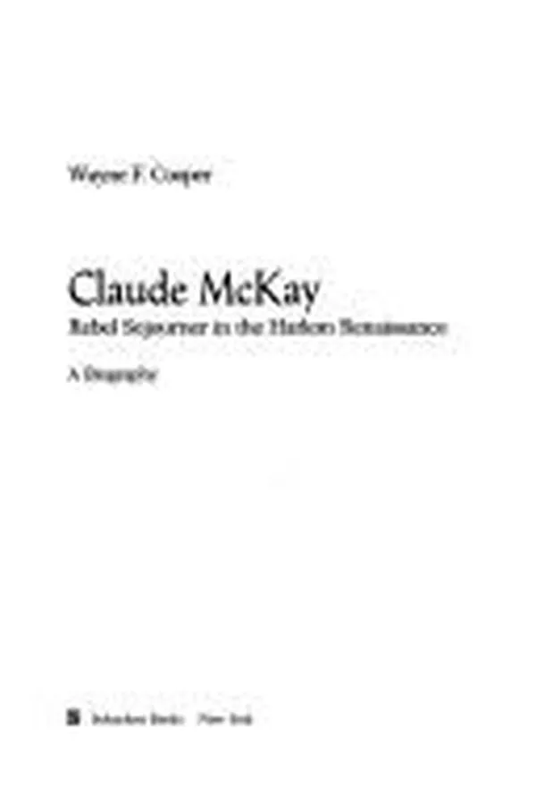 Capa de Claude McKay
