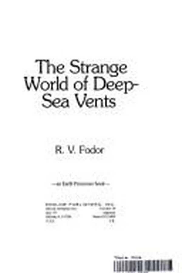 Capa de The strange world of deep-sea vents