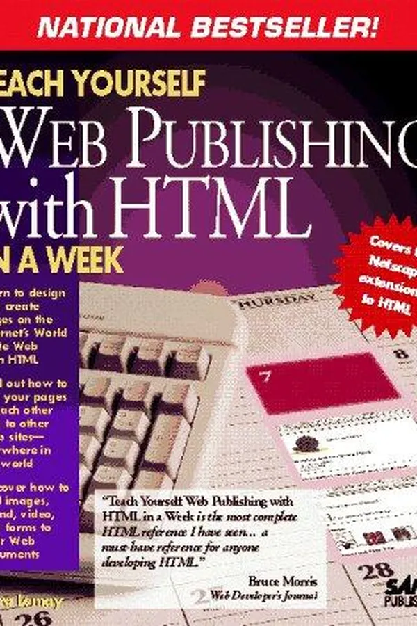 Capa de Teach yourself Web publishing with HTML in a week
