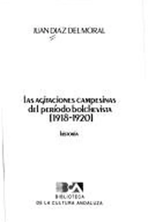Capa de Las agitaciones campesinas del período bolchevista, 1918-1920