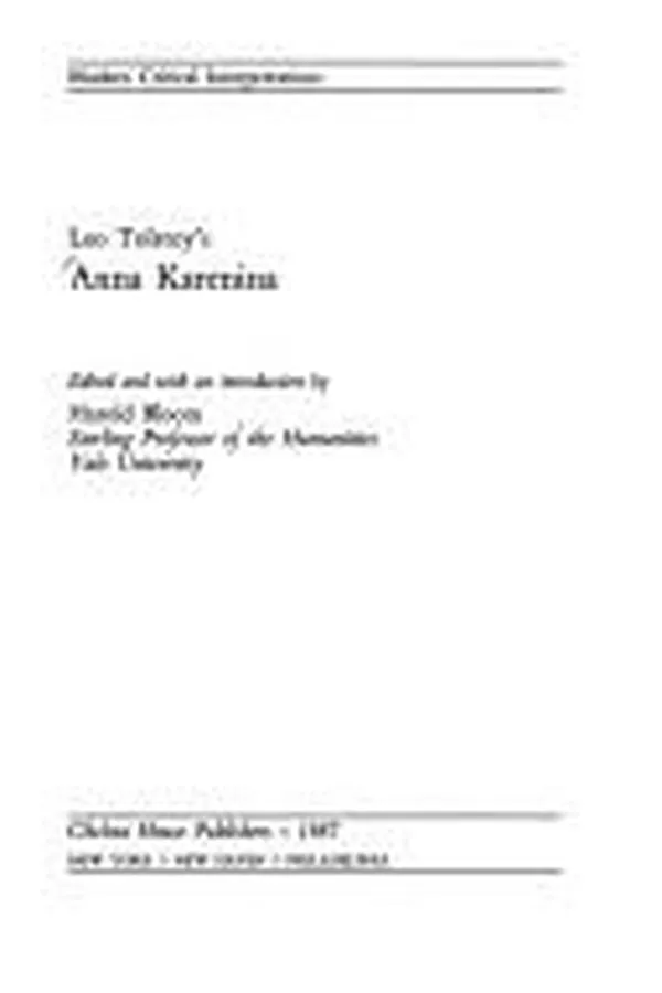 Capa de Leo Tolstoy's Anna Karenina