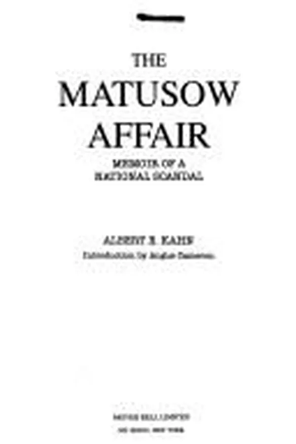 Capa de The Matusow affair