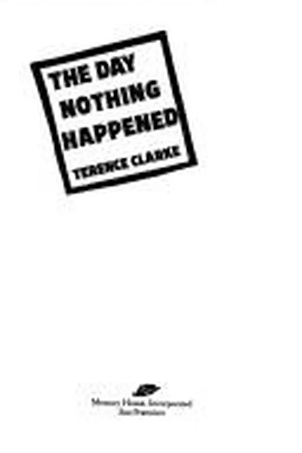 Capa de The day nothing happened