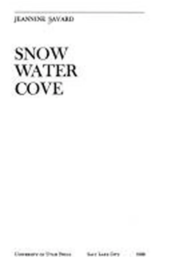 Capa de Snow Water Cove