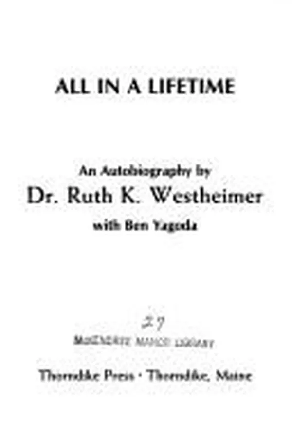 Capa de All in a lifetime