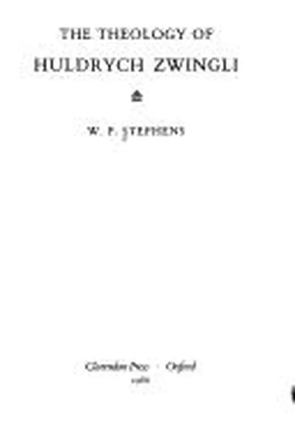 Capa de The theology of Huldrych Zwingli
