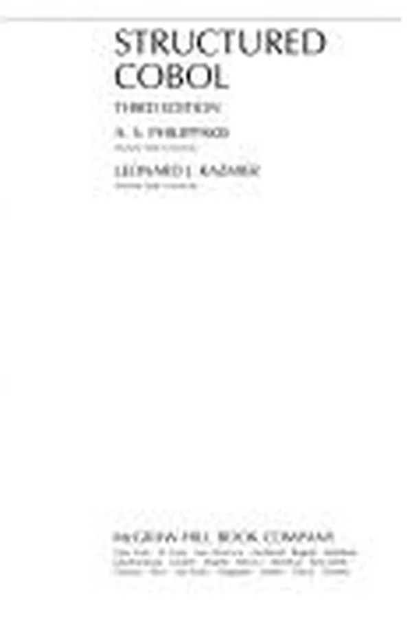 Cover of Structured COBOL