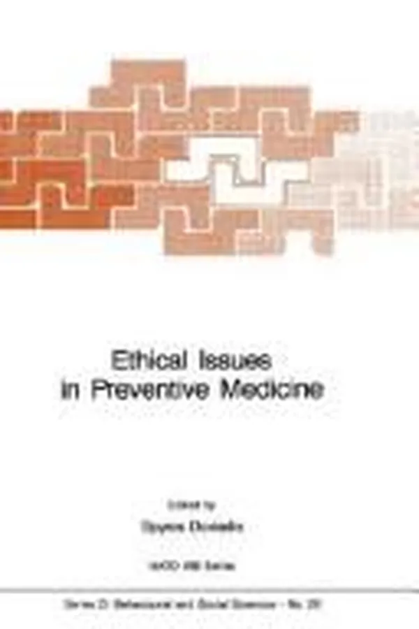 Cover of Ethical issues in preventive medicine