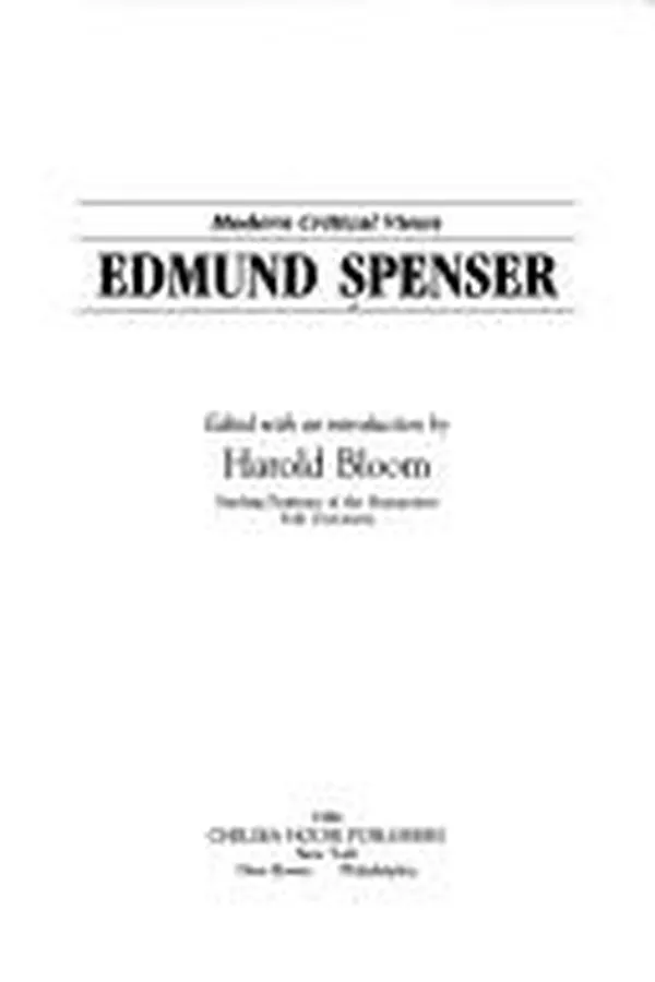 Capa de Edmund Spenser