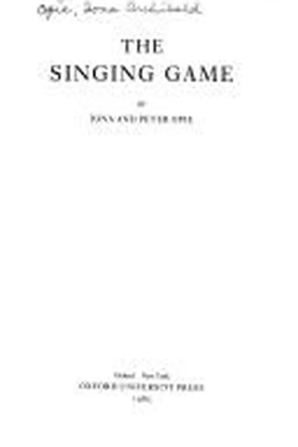 Capa de The singing game