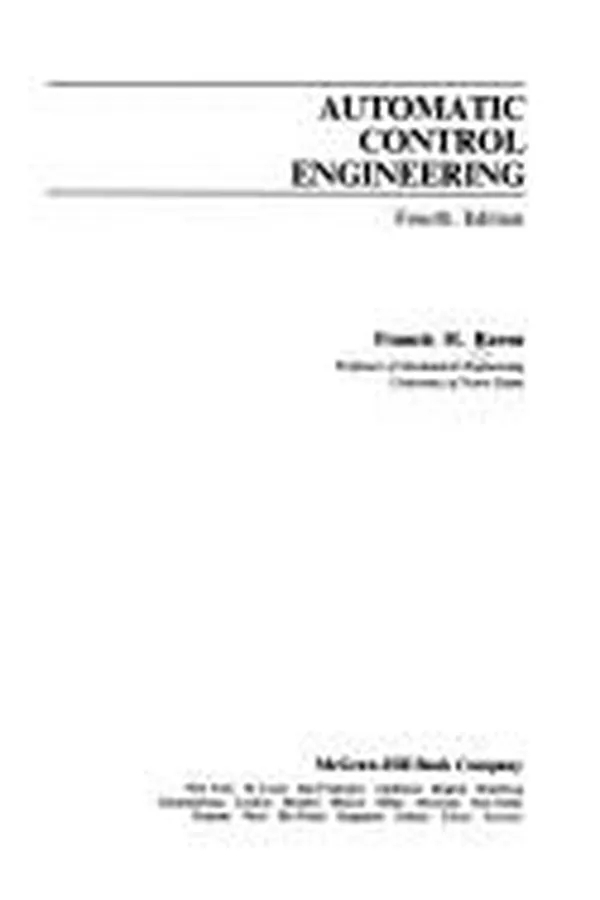Capa de Automatic control engineering