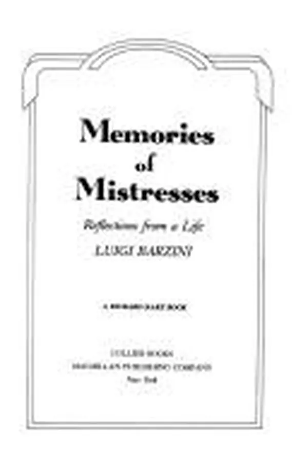 Capa de Memories of mistresses