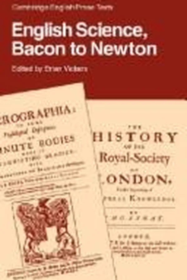 Capa de English Science: Bacon to Newton (Cambridge English Prose Texts)