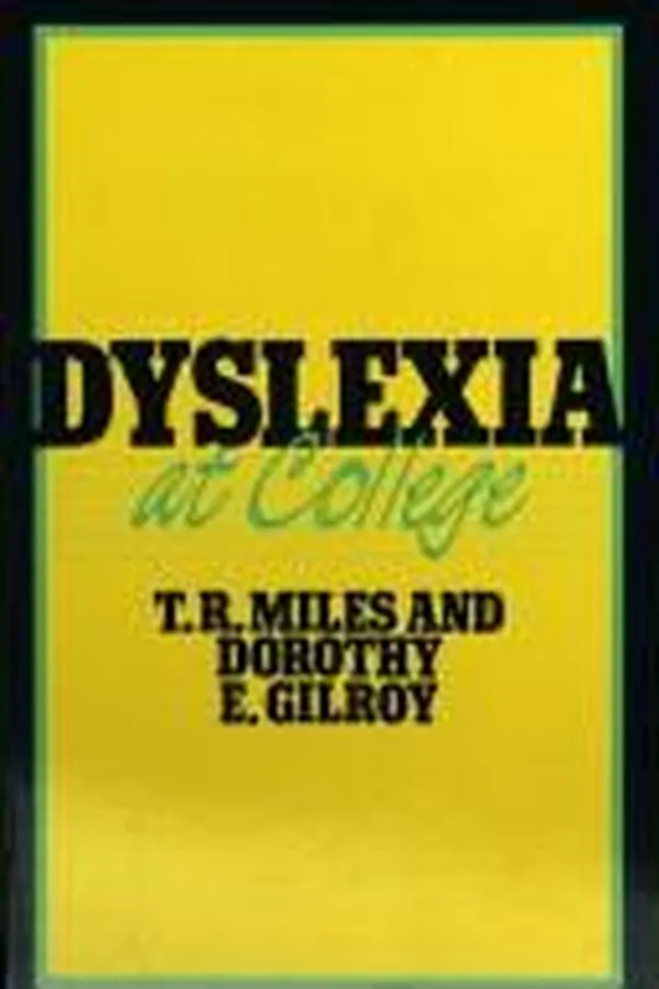 Capa de Dyslexia at college