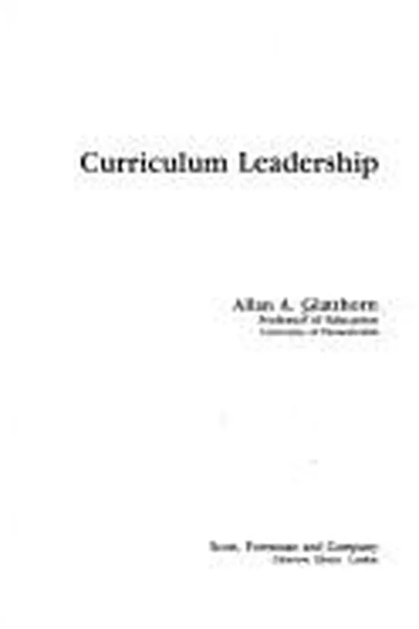Capa de Curriculum leadership
