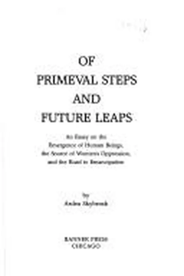 Capa de Of primeval steps and future leaps