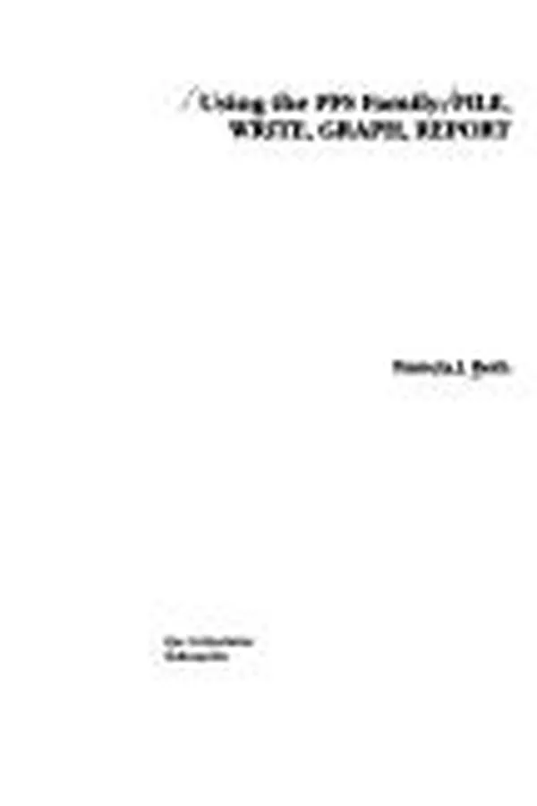 Capa de Using the PFS family
