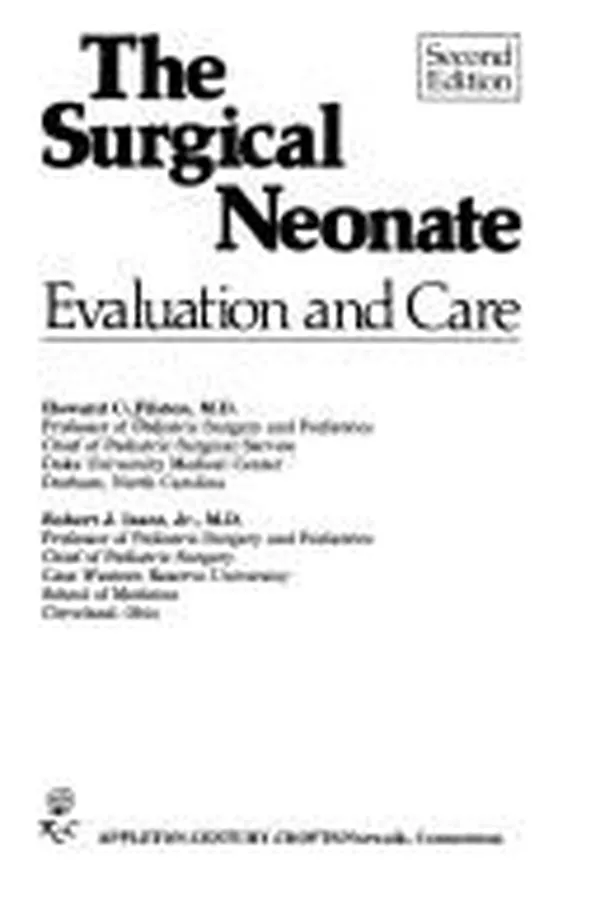 Capa de The surgical neonate