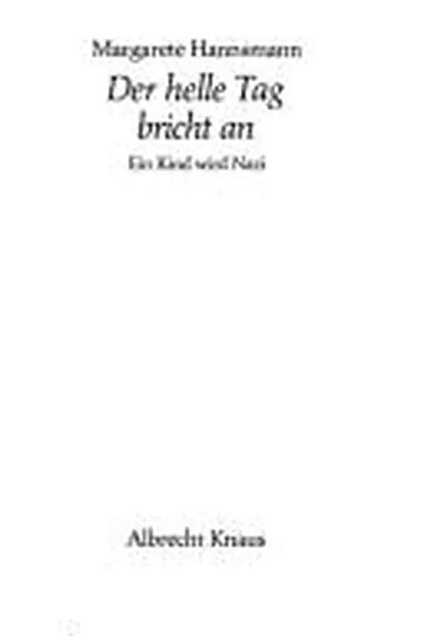 Capa de Der helle Tag bricht an