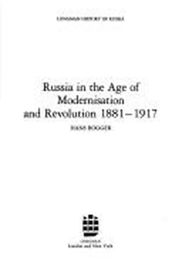 Capa de Russia in the age of modernisation and revolution, 1881-1917