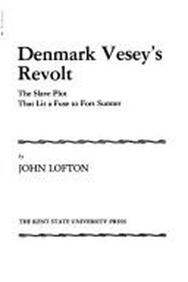 Capa de Denmark Vesey's revolt