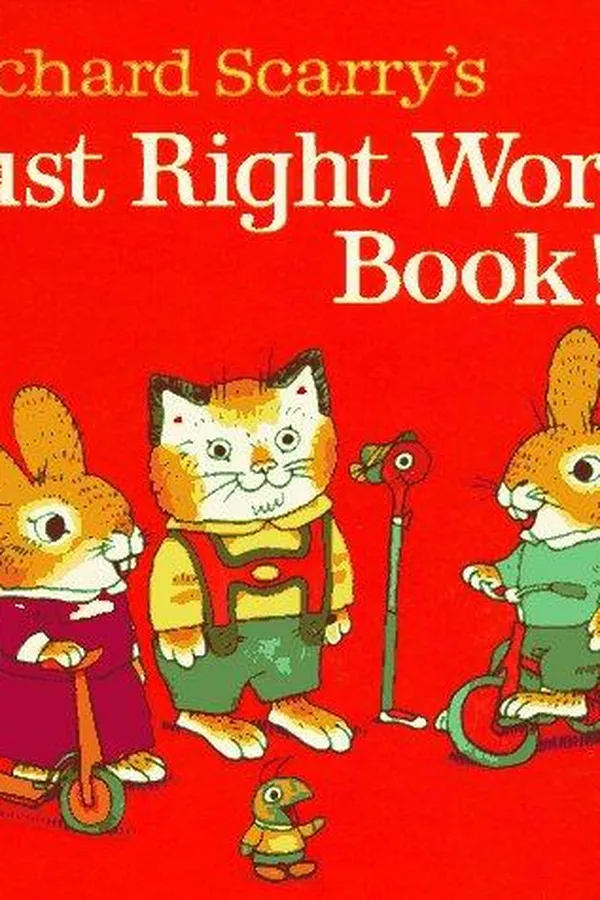 Capa de Richard Scarry's just right word book