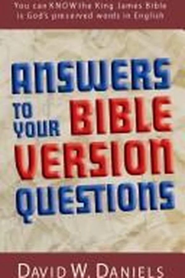 Cover of Answers to your Bible version questions