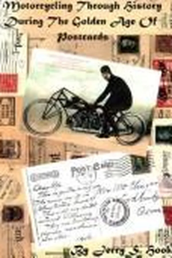 Capa de Motorcycling through history during the golden age of postcards
