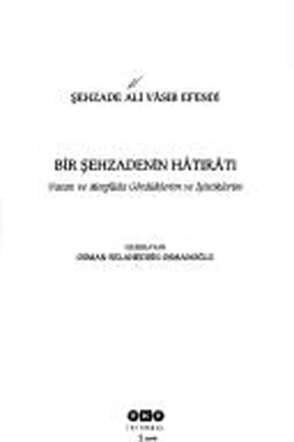 Capa de Bir Şehzadenin hâtırâtı