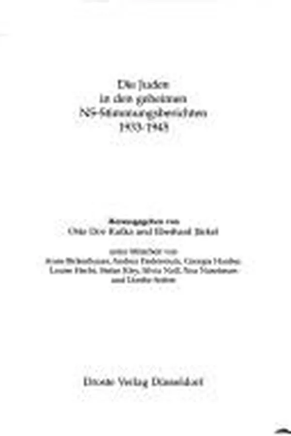 Capa de Die Juden in den geheimen NS-Stimmungsberichten 1933-1945
