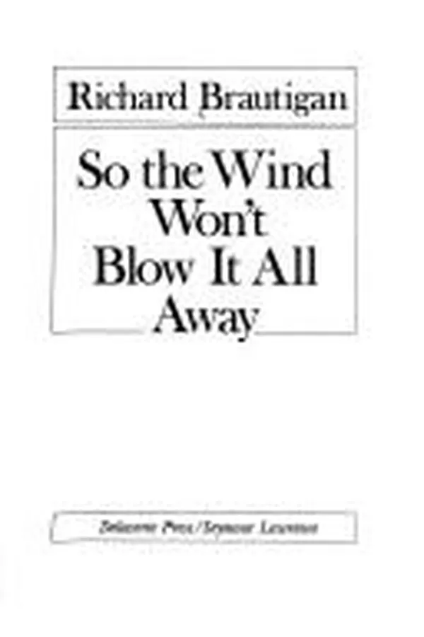 Capa de So the wind won't blow it all away