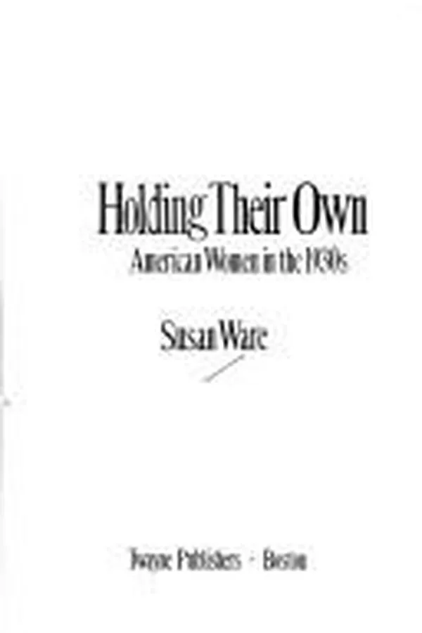Cover of Holding their own