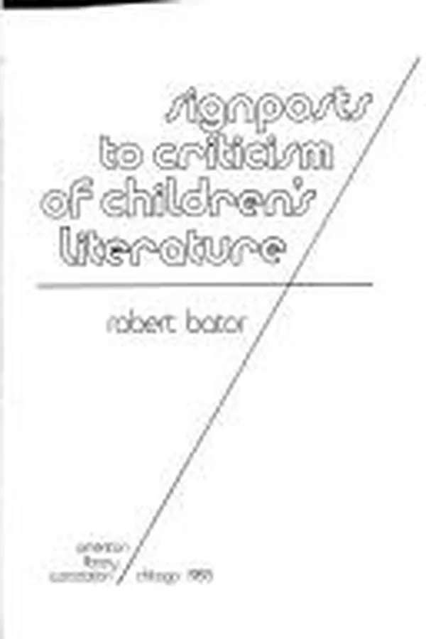 Capa de Signposts to criticism of children's literature