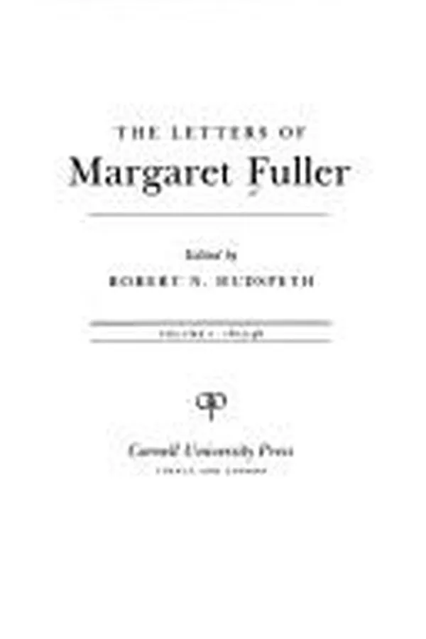 Capa de The letters of Margaret Fuller
