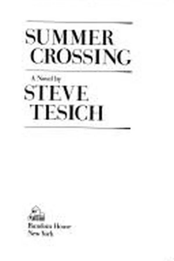 Cover of Summer crossing