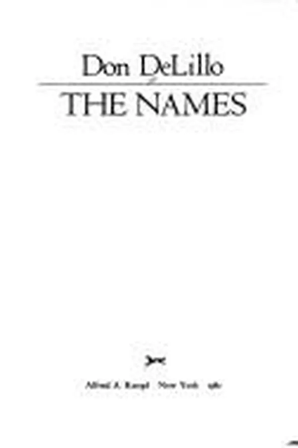 Capa de The Names