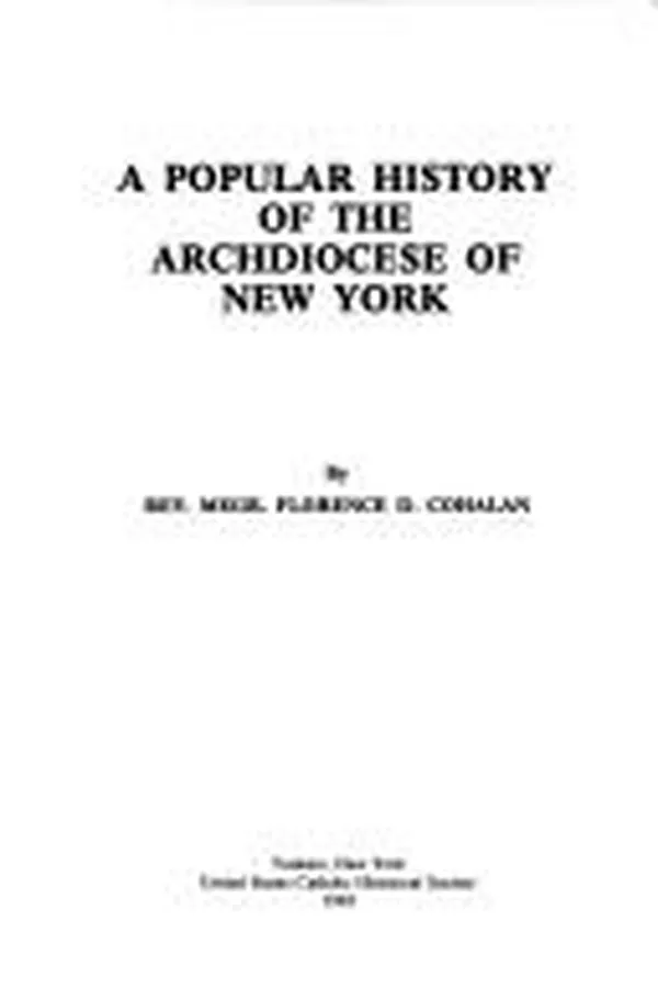 Capa de A popular history of the Archdiocese of New York
