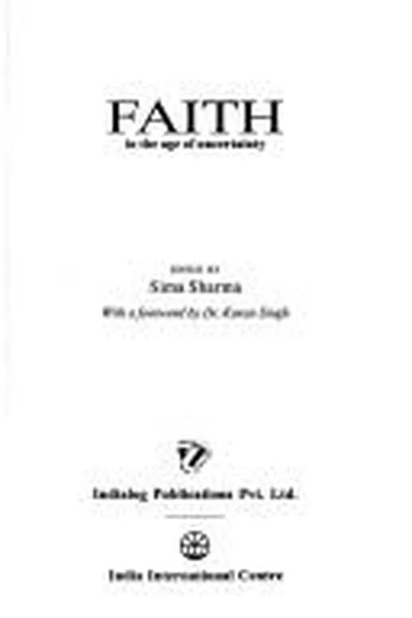 Capa de Faith in the age of uncertainty
