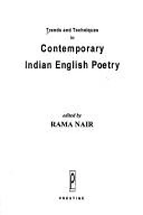 Capa de Trends and techniques in contemporary Indian English poetry