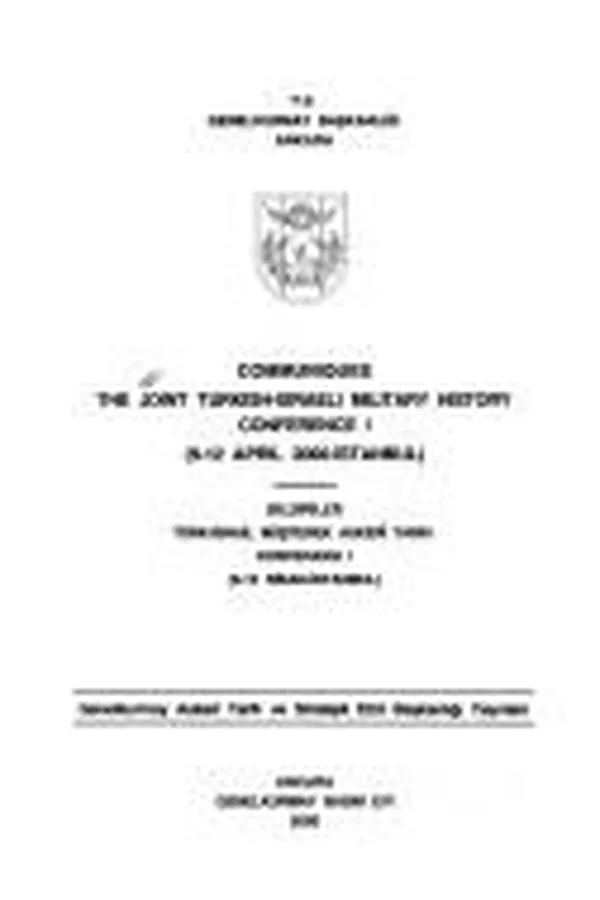 Capa de The Joint Turkish-Israeli Military History Conference I