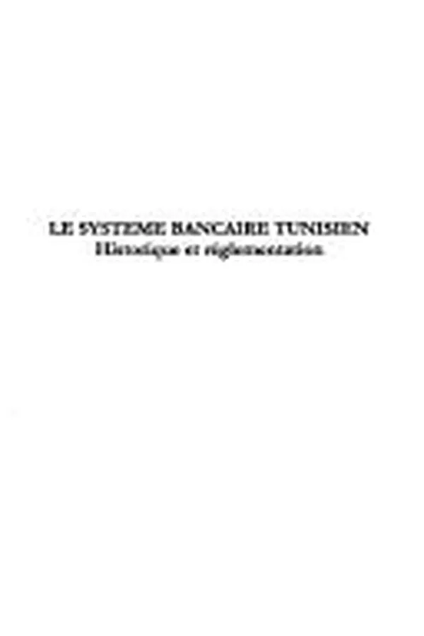 Capa de Le système bancaire tunisien