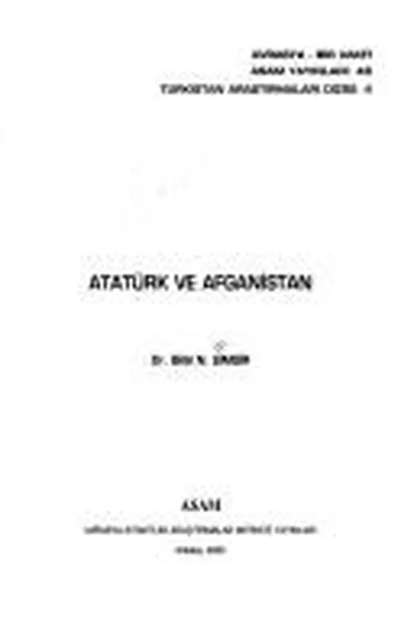 Capa de Atatürk ve Afganistan