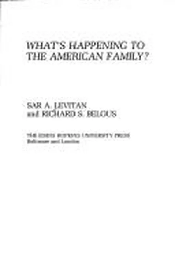 Capa de What's happening to the American family?