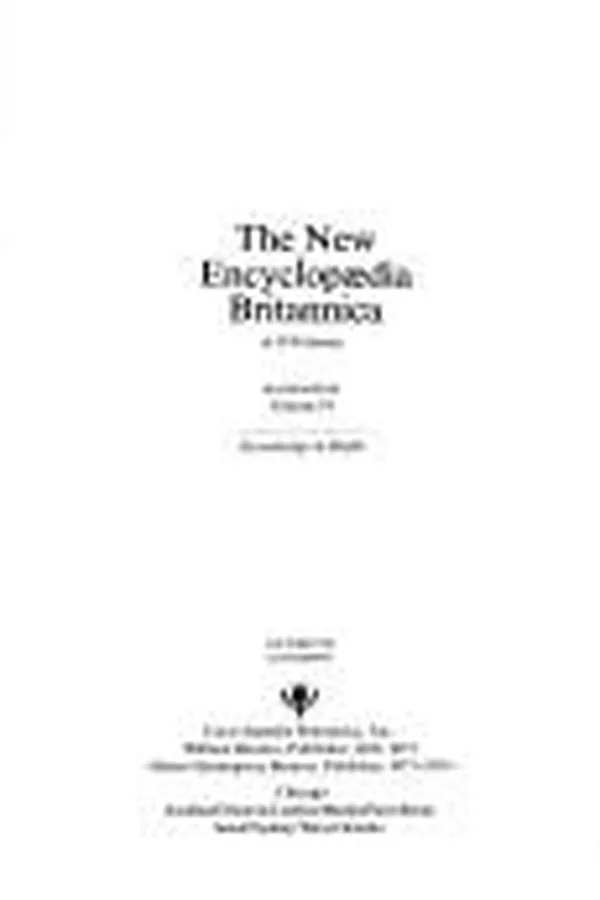Capa de The New Encyclopaedia Britannica