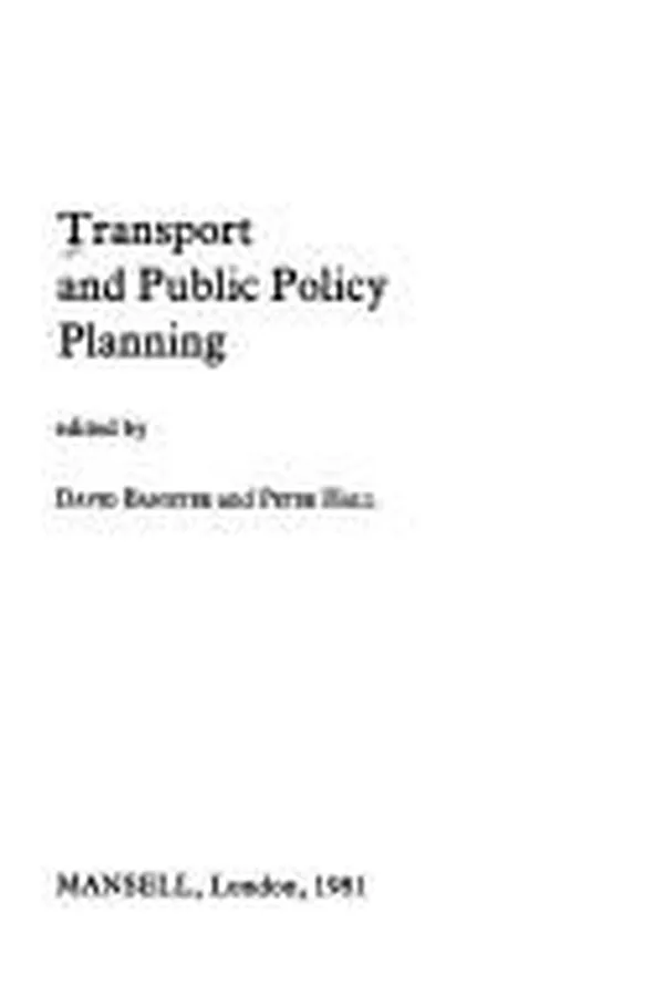 Capa de Transport and public policy planning