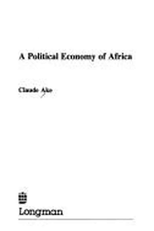 Capa de A political economy of Africa